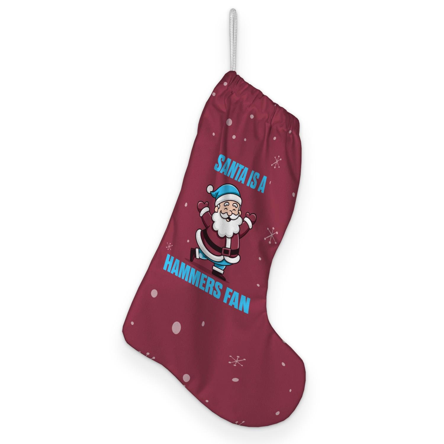 Discover Santa is a Hammers Fan - Christmas Stocking
