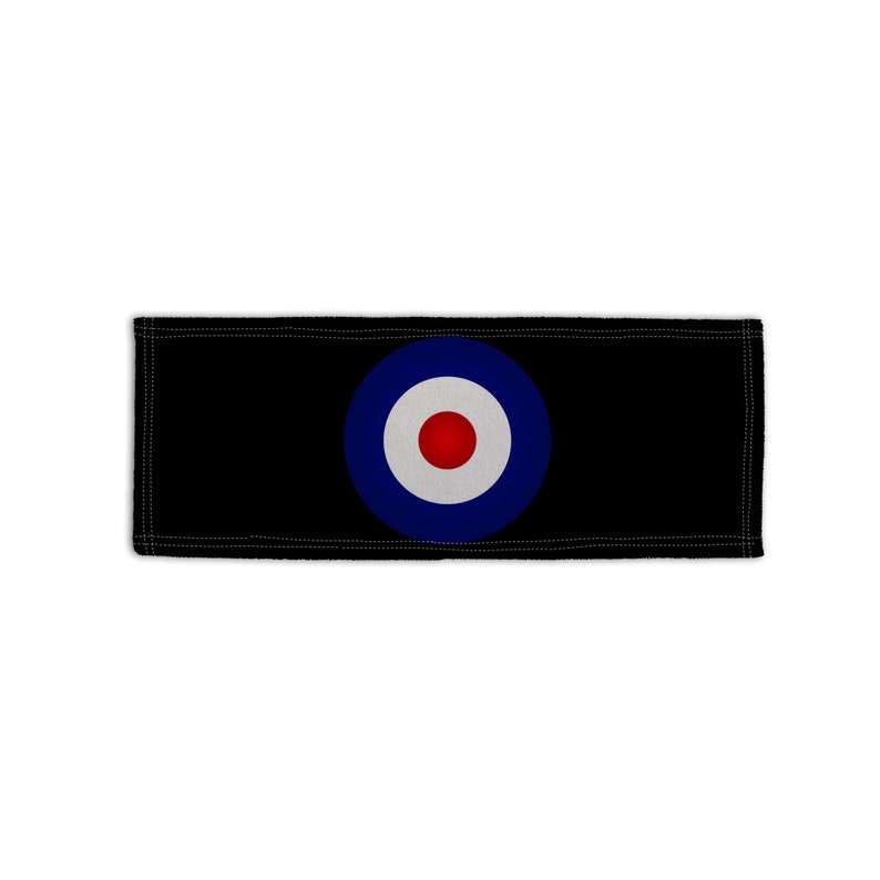 Blue & Red Mod Target Design Microfibre Bar Towel Man Cave Pub Beer Mat ...