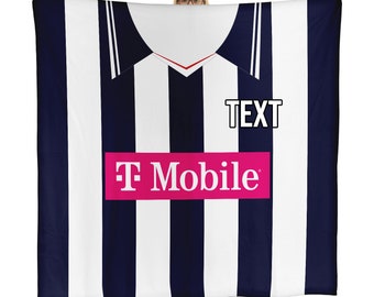 West Brom - 2007 Heimtrikot - Personalisierte klassische Fußball-Retro-Fleece-Decke
