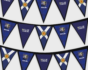 Scotland - WC26 - 3m Fabric Bunting With 15 Individual Triangles