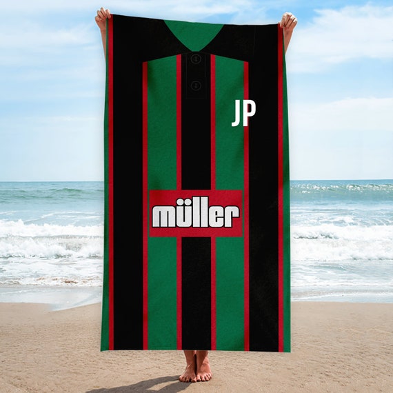 Serviette de plage surdimensionnée à séchage rapide personnalisée