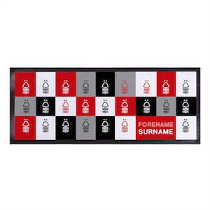 Nottingham Forest FC - Personalisierter Bar Runner - offiziell lizenziert