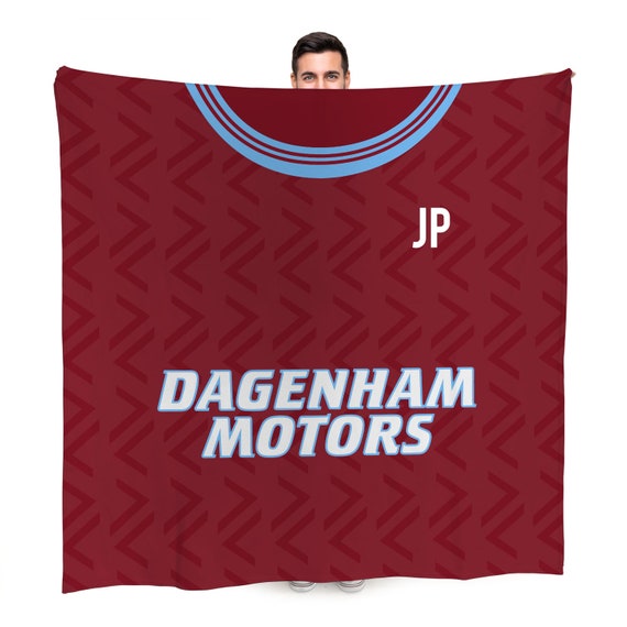 West Ham 1994 Home Shirt Personalised Retro Fleece Blanket Etsy