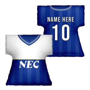 Merseyside Blues - 1986 Home Retro Shirt Shaped Cushion