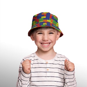 Building Blocks Bucket Hat -  Fashion Sun Cap Packable Outdoor Fisherman Hat Unisex