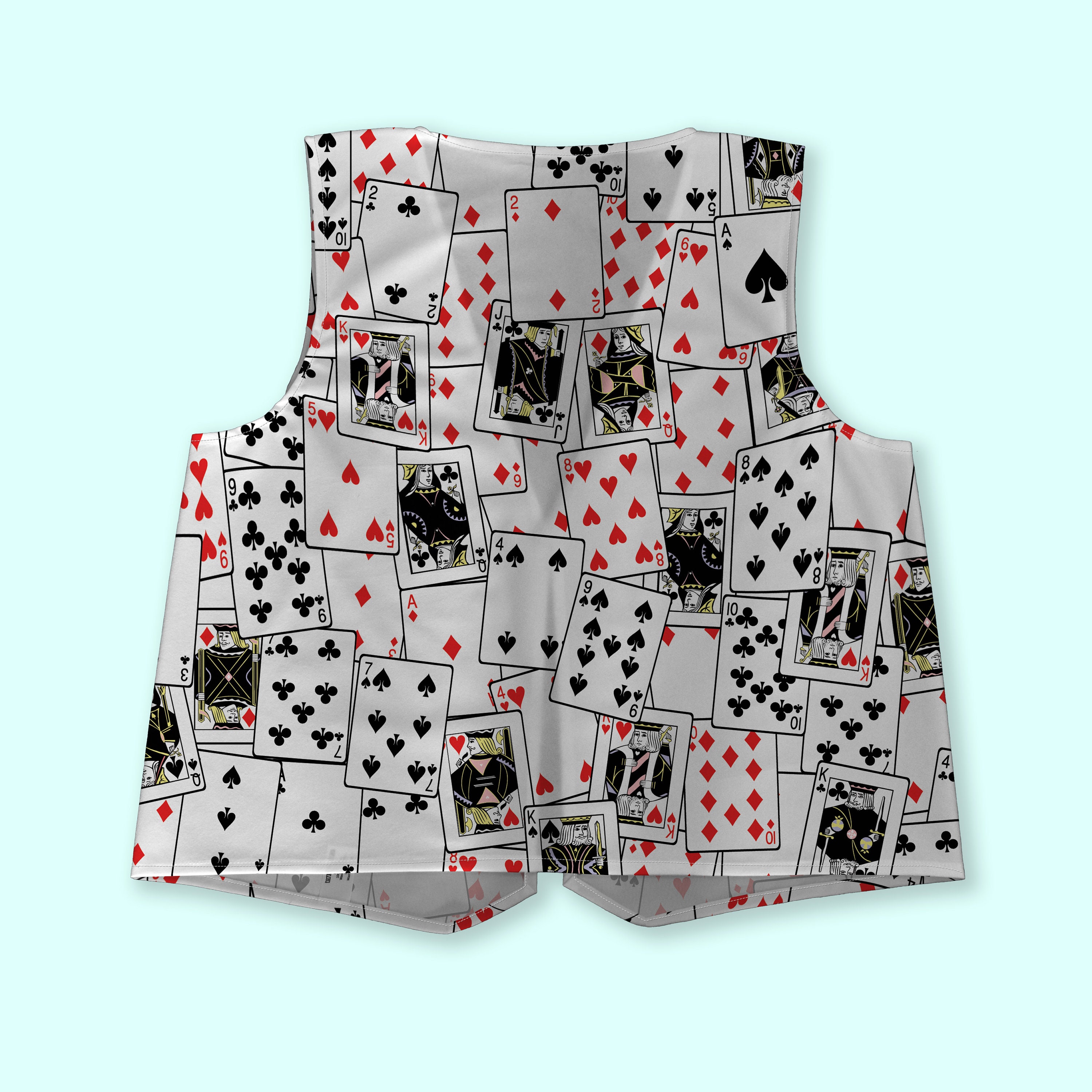 Playing Cards Waistcoat | Fancy Dress | Novelty Party Dress Up - Etsy