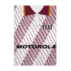 Personalisierte Motherwell - 1992 Ausweichtrikot - A4 Metallschild - Rahmenoptionen verfügbar