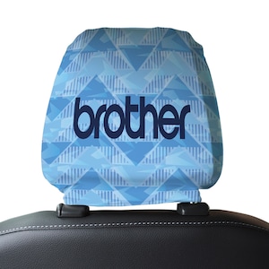 Manchester Blue 1989 Home - Retro Football Shirt - Pack of 2 - Car Seat Headrest Covers - Personalised