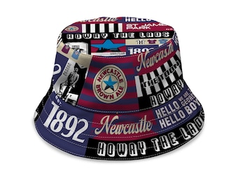 Newcastle - Germany Montage - Bucket Hat - Fashion Sonnenkappe Packbarer Outdoor Fischerhut Unisex