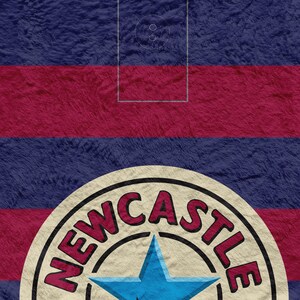 Newcastle - 1996 Away Shirt - Personalised Retro Classic Football Fleece Blanket image 2