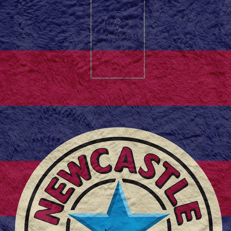 Newcastle - 1996 Away Shirt - Personalised Retro Classic Football Fleece Blanket image 2