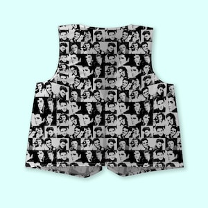 Elvis Pattern Waistcoat | Fancy Dress | Novelty Party Dress Up