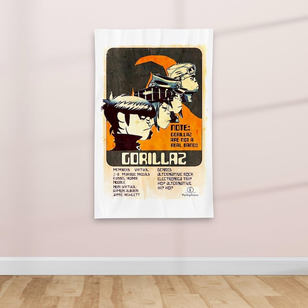 1990's Retro British Alternative Rock Music poster - Textile Poster