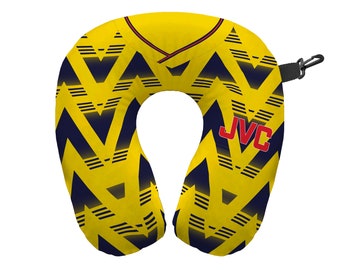 Personalised The Gooners 1992 Away Travel Neck Pillow - Neck Support Cushion