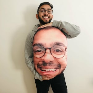Face printed pillow cheap