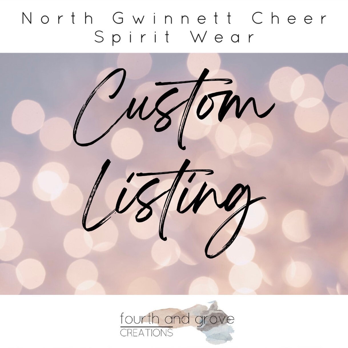 North Gwinnett Cheer Spirit Wear - Custom Listing