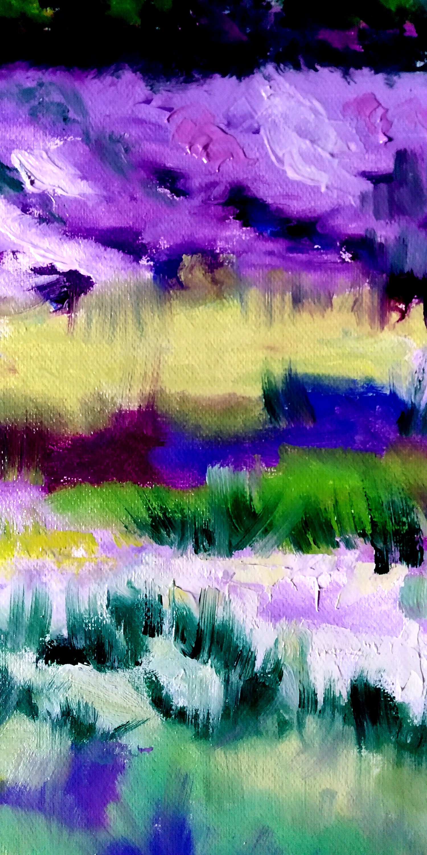 Basic landscape with oil paint sticks by Rosestea on DeviantArt