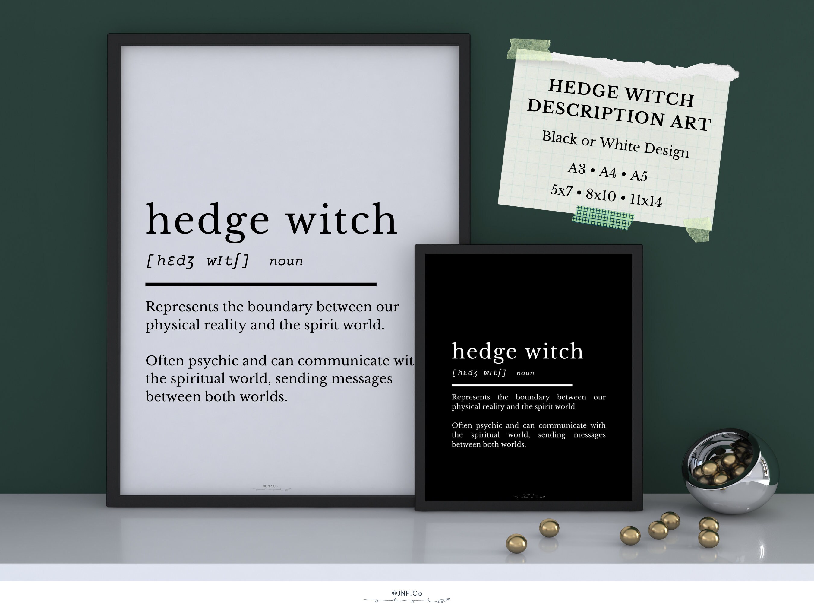 Witch Definition Wall Print Home Decor Poster Wicca Etsy