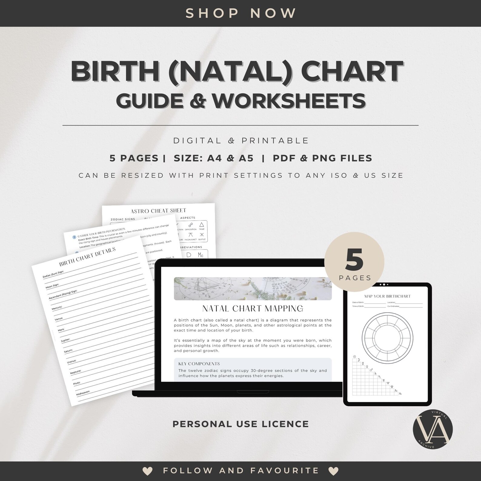 Birthchart Worksheet Birth (natal) Chart Guide & Worksheets | Astrology | Astronomy | Zodiac ...