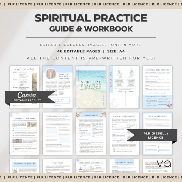 DPP : Guide de pratique spirituelle et cahier d'exercices | Modèles de coaching | Nouvel âge | Modèles à revendre | Remerciements | Manifestation | Toile modifiable
