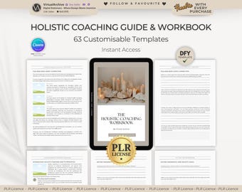 PLR: Holistic Coaching Guide & Workbook | Resell | Self-Help | Ebook | Lead Magnets | Life Coach | Coaching Templates | Canva Editable