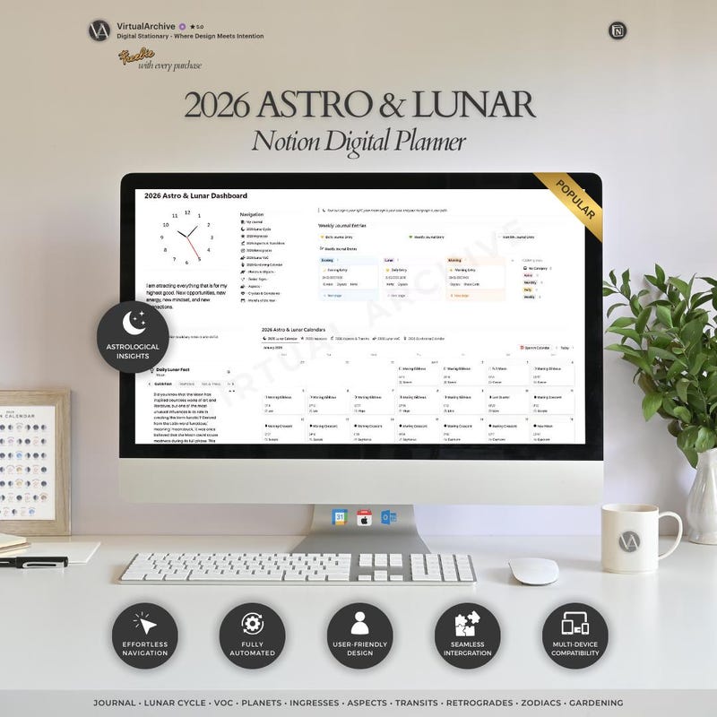 2026 Astro Planner - Etsy