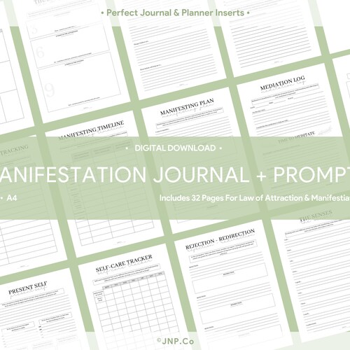Manifestation Journal Planner 369 Method Gratitude - Etsy