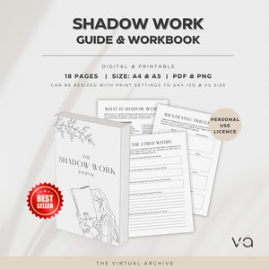 Shadow Work Journal Prompts E-workbook Selfhelp Self Reflection