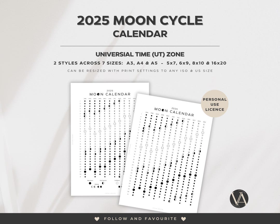 2025-moon-phase-calendar-universal-time-lunar-calendar-aspects-transits-ingresses-lunar-cycle-retrogrades-digital-download-etsy