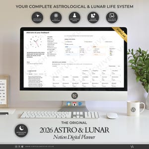 2026 Astrology & Moon Digital Planner: Notion Template, Cosmic and Lunar Cycle Digital System