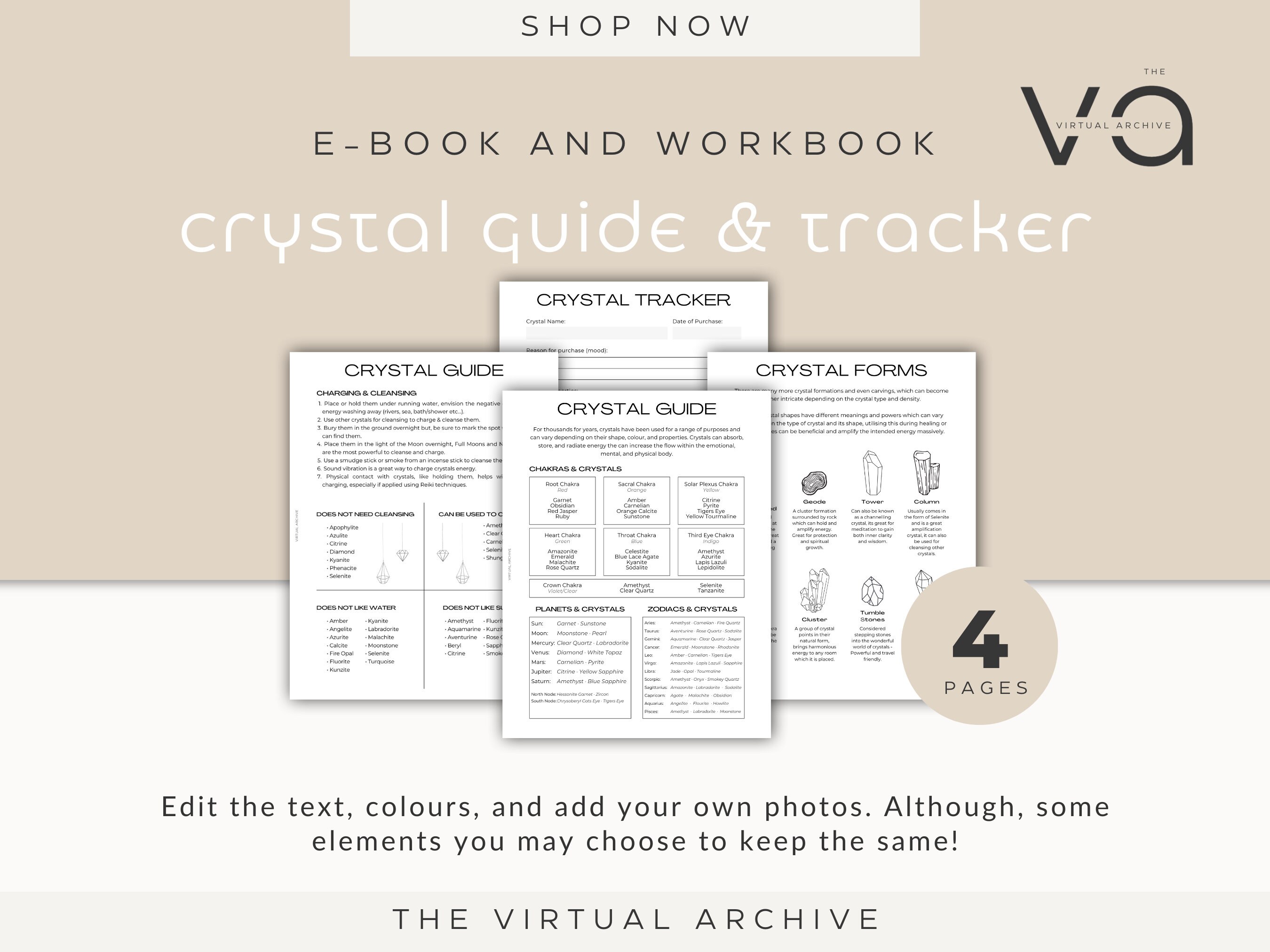 Crystal Guide & Tracker Gemstones Logbook Spirituality Etsy