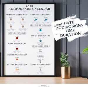 2023 Moon & Astrology Guide Cheat Sheet Spiritual Calendar - Etsy