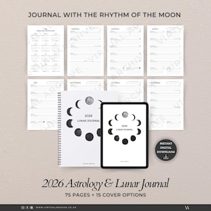 Agenda astrologica e lunare 2026: Organizzatore delle fasi lunari, Sistema di pianificazione cosmica (Download digitale)