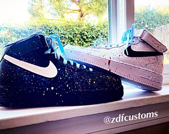 nike splatter shoes