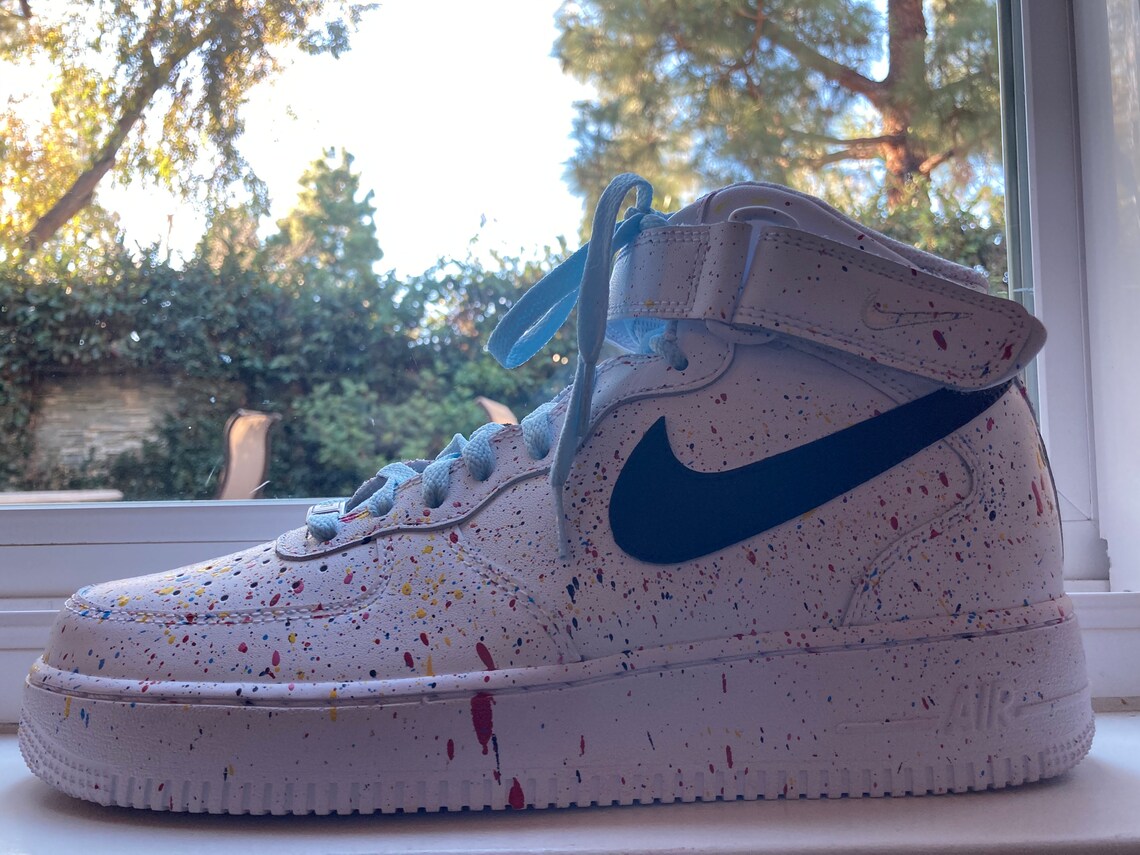 Custom Paint Splatter Air Force 1s AF1 | Etsy