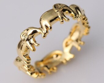 elephant finger ring