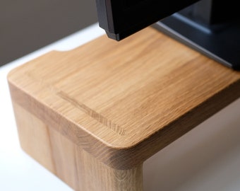 Monitor Stand, Wood Monitor Stand, Office Desk Accessories, Monitor Riser, Desk Accessories, Gift For Her, Gift For Him