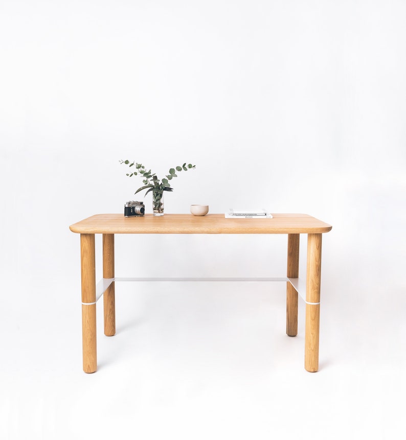 Minimalist Oak Wood Office Table / Office Desk / Wooden Office Etsy UK