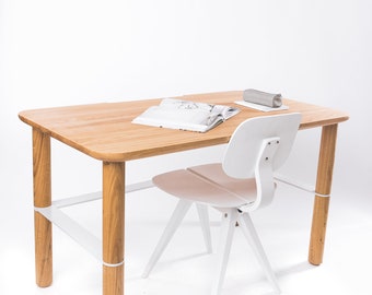 Wood Office Desk, Oak Wood Desk, Minimalist Office Desk, Wooden Desk, Office Table, Wooden Table
