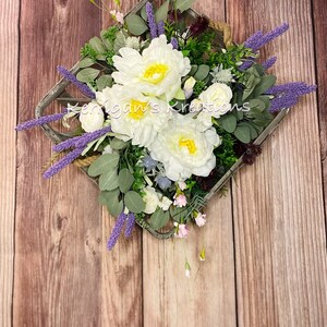 Tobacco Basket Decor| Farmhouse Decor| Fixer Upper Tobacco Basket Wreath| Magnolia Flowers| Rustic Home Decoration