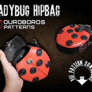 Ladybug HipBag - DIY - Leather Pattern PDF