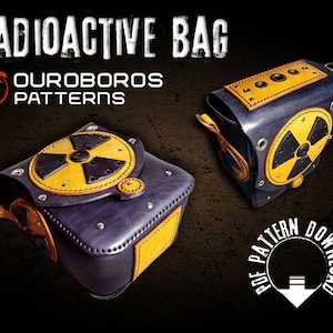 Pattern Print Radiation Leather Tote Bag main image 1