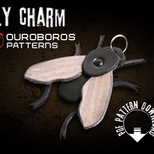 Fly Charm - DIY - Leather Pattern PDF