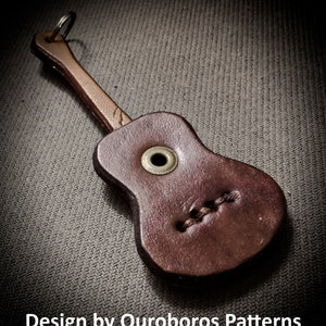 Guitar Charm DIY Leather Pattern PDF image 7