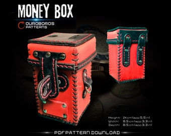 Money box - DIY - Leather Pattern PDF