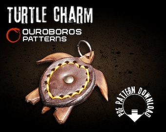 Turtle Charm - DIY - Leather Pattern PDF