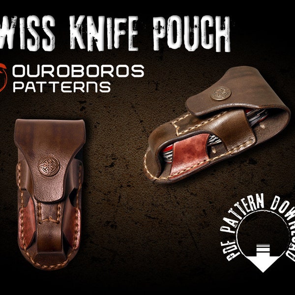 SwissKnifePouch - DIY - Leather Pattern PDF