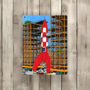 Vintage Tintin metal sign "Tintin Collector" (Tin41)