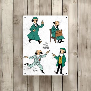 Vintage Tintin metal sign &quot;Tintin Collector&quot; (Tin55)