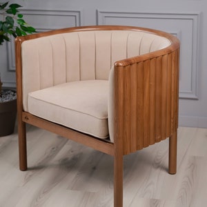 Alton Armchair, Armchair, Living Room Furniture, Accent Furniture, Wood Armchair